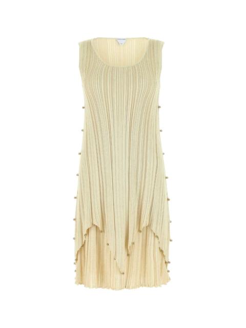 Gold Polyester Blend Dress