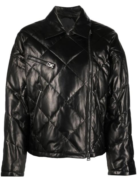 quilted leather jacket