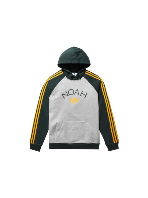 Noah x Adidas Core Logo Raglan Hoodie Heather Grey