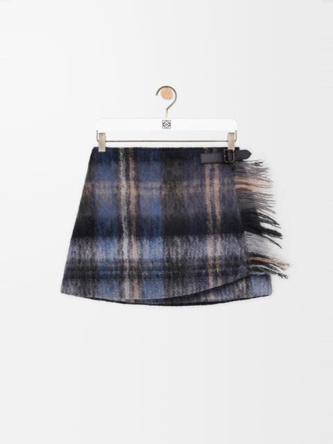 Skirt in mohair and wool blend