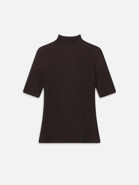 The Lurex Mock Neck Tee