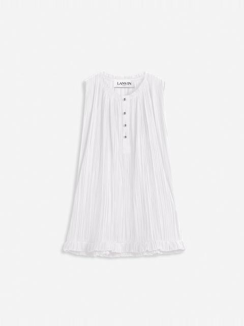 PLEATED SLEEVELESS TOP
