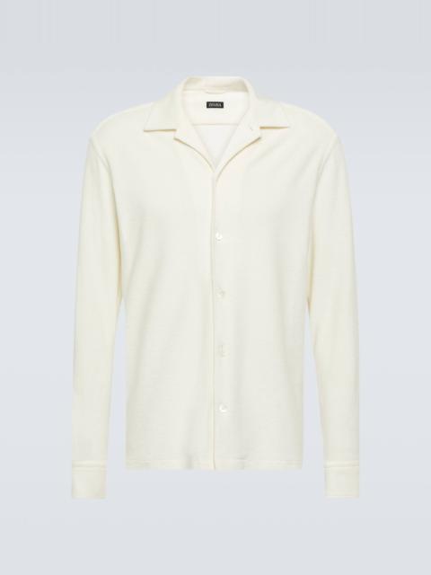 Cotton and silk shirt