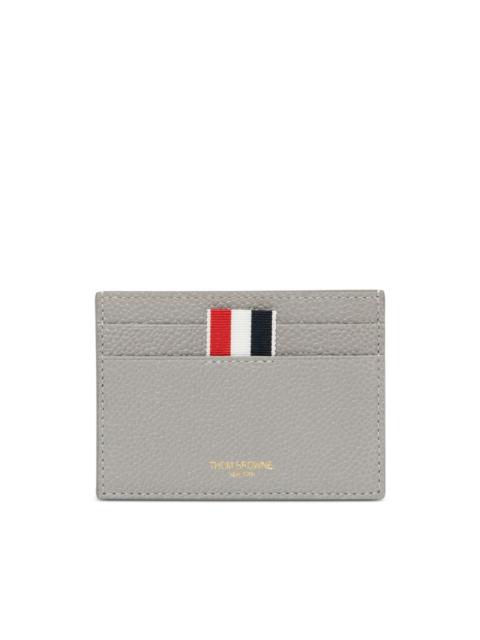 grosgrain-tab leather cardholder