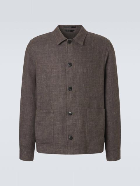 Cotton and linen jacket