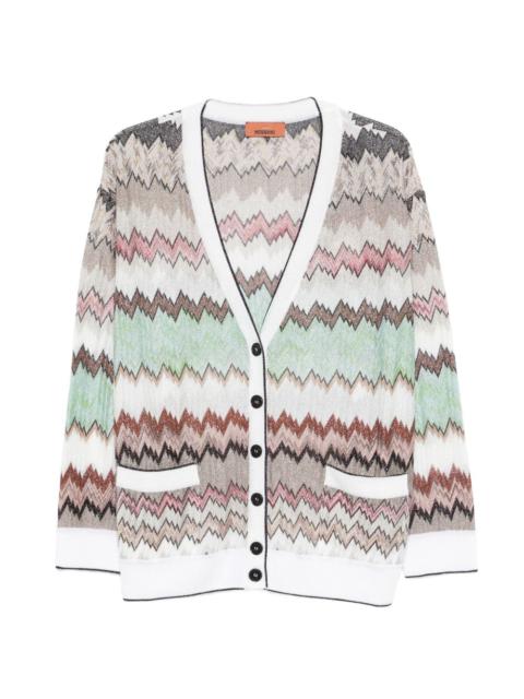 chevron pocket cardigan