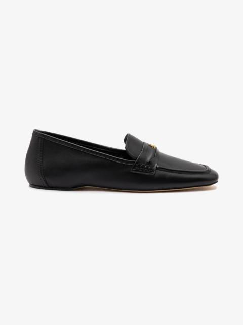 Suki Flat Loafer In Black Leather