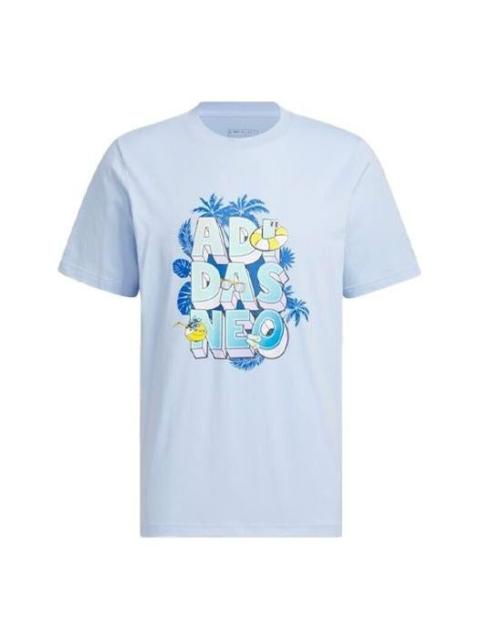 adidas neo T-Shirts 'Blue' IP3888