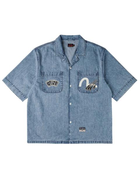 Dual Pocket Boxy Denim Shirt