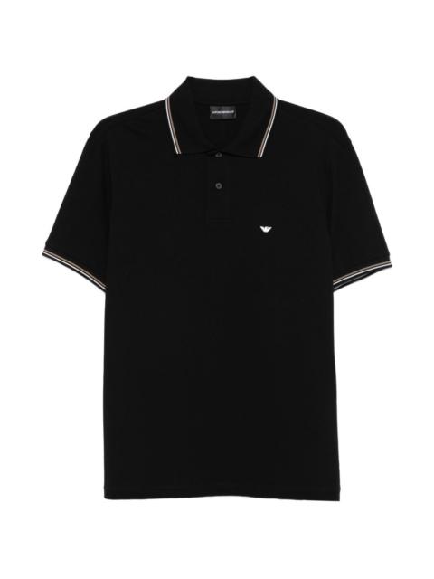 logo-embroidered polo shirt