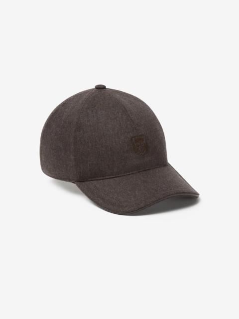 Dark Grey wool and cashmere baseball cap