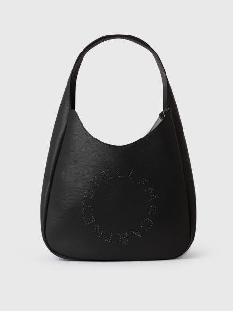 Logo Studded Large Hobo Bag