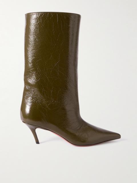 Fiona Crinkled-leather Boots