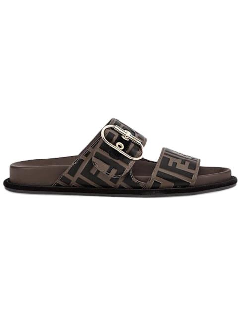 Fendi FF Double Band Slide Brown (Women's)
