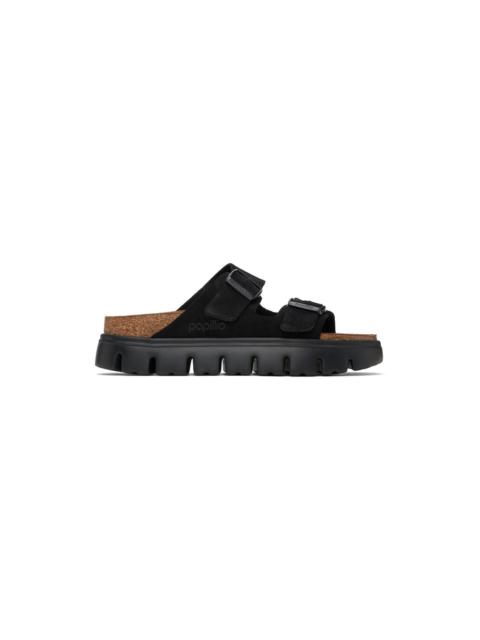 Black Narrow Papillio Arizona Platform Sandals