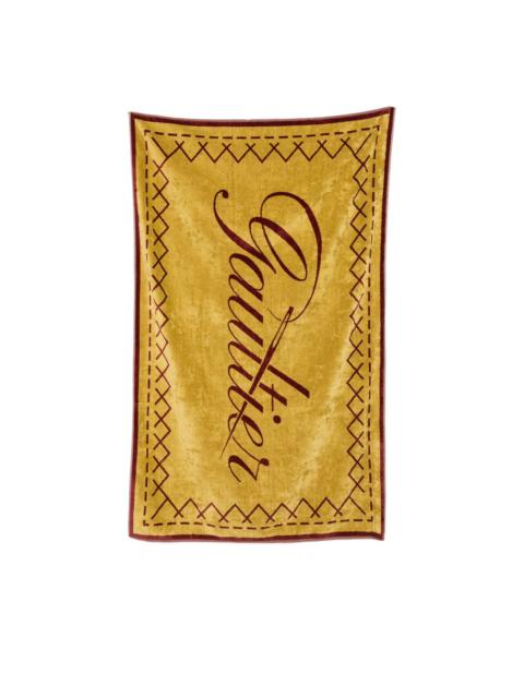 Jacquard border towel beach