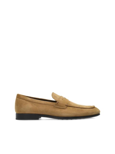 penny suede loafers