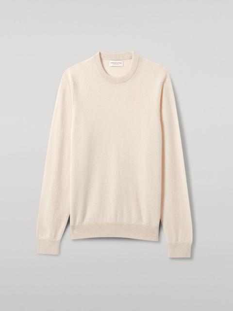 Classic Cashmere Cream Round Neck Jumper
