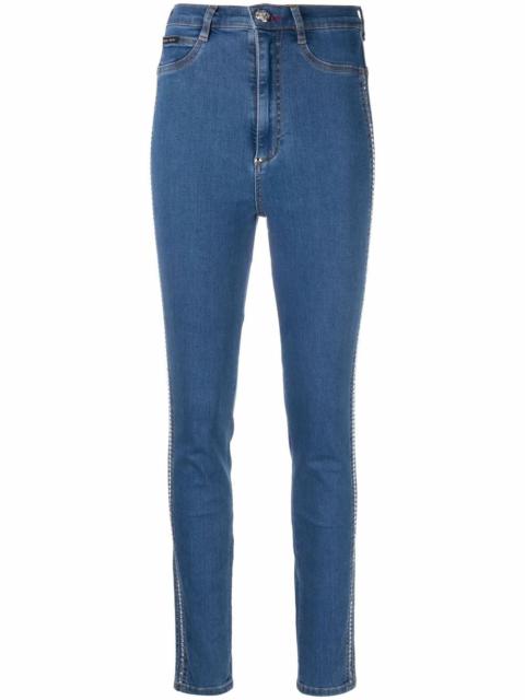 High Waist crystal jeggings