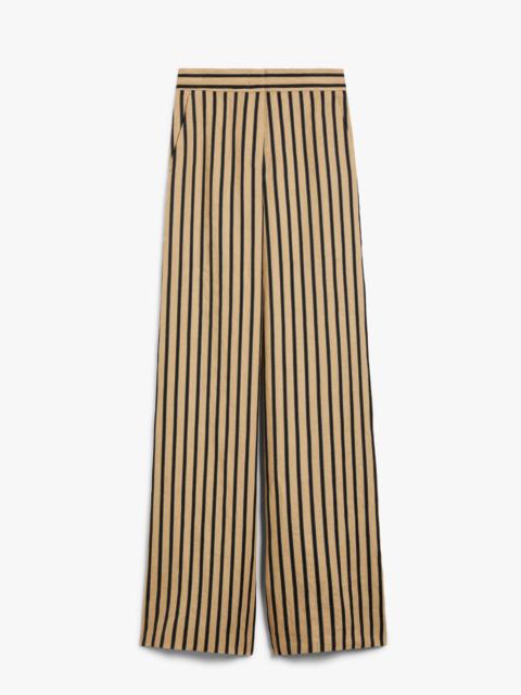 CESTINO Striped linen and cotton trousers