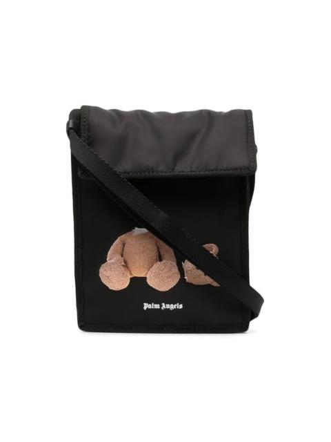 Palm Angels Bear-Motif Shoulder Bag Black