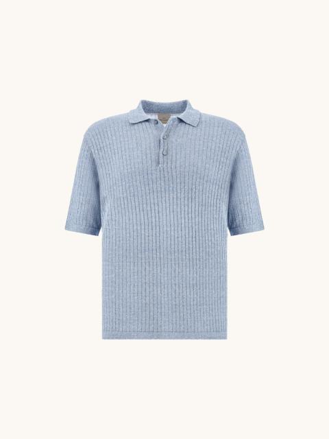 POLO SHIRT IN LINEN AND COTTON URUKAI
