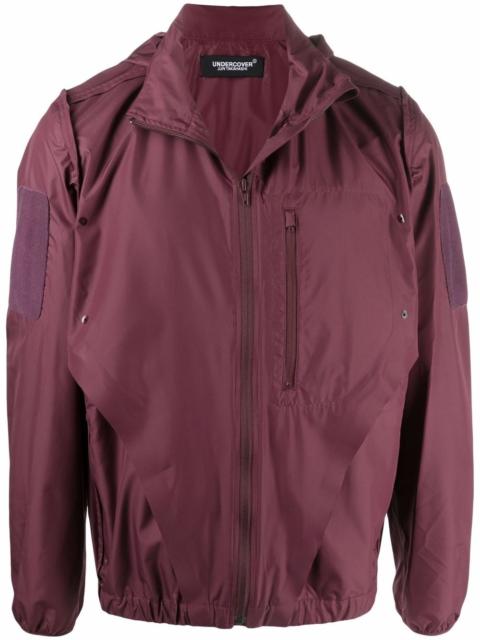 slogan-print lightweight jacket