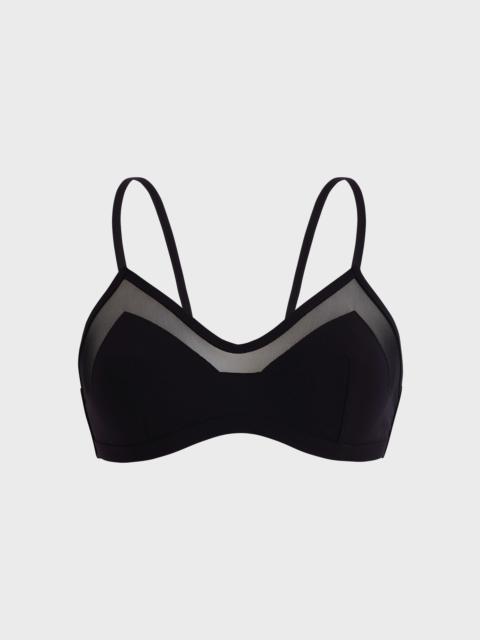 Women Bra-style Bikini Top Solid