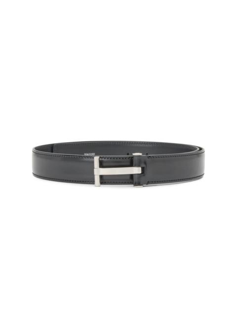 T-buckle leather belt