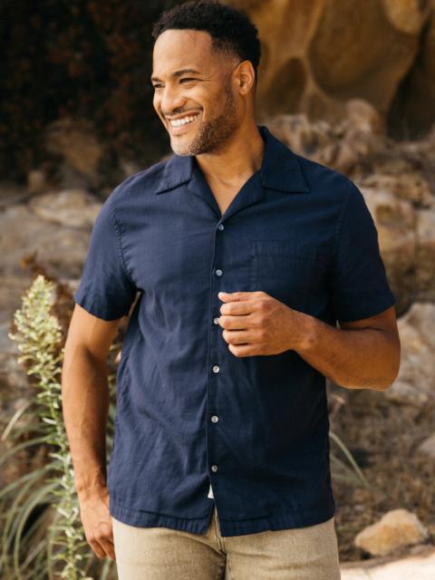 The Wrench Double Gauze Organic Cotton Shirt - Navy