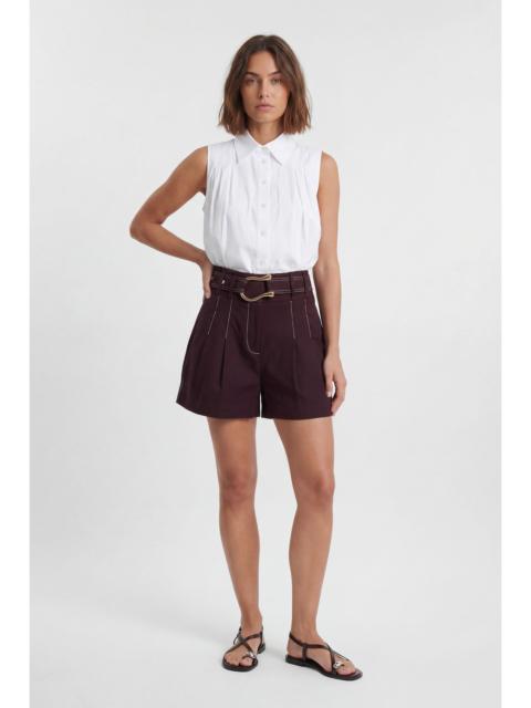 Tailored Top Stitch Detail Bermuda Short