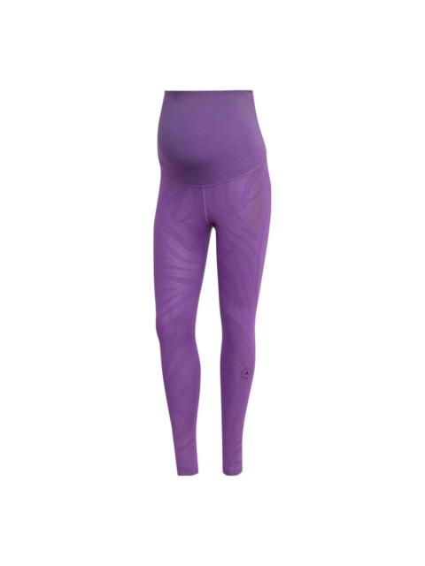 (WMNS) adidas by Stella McCartney Yoga leggings for expectant mothers 'Purple' HI6025