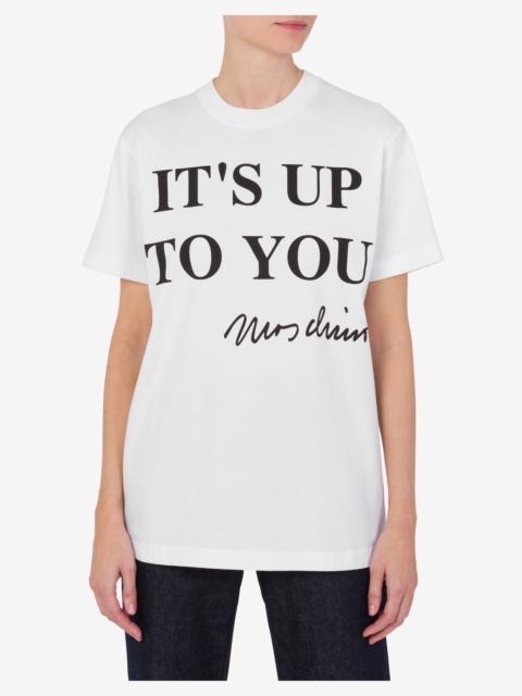 ORGANIC JERSEY T-SHIRT IT'S UP TO YOU
