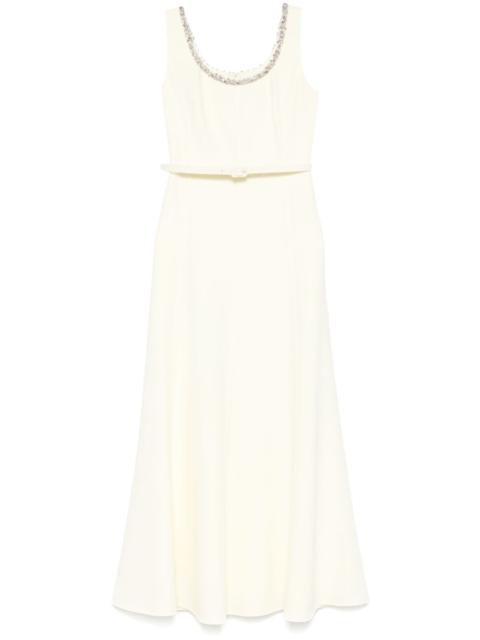 embellished cady maxi dress