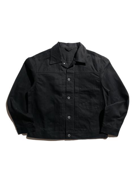 Range Jacket Black Cotton Washi Oxford Cloth