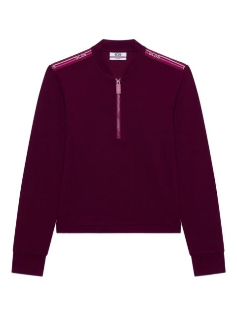 zip detail sweatshirt