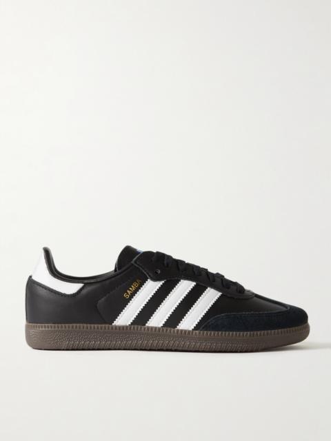 Samba Og Suede-trimmed Leather Sneakers