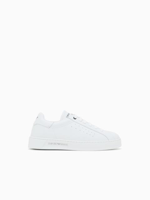 LEATHER SNEAKERS WITH LOGO