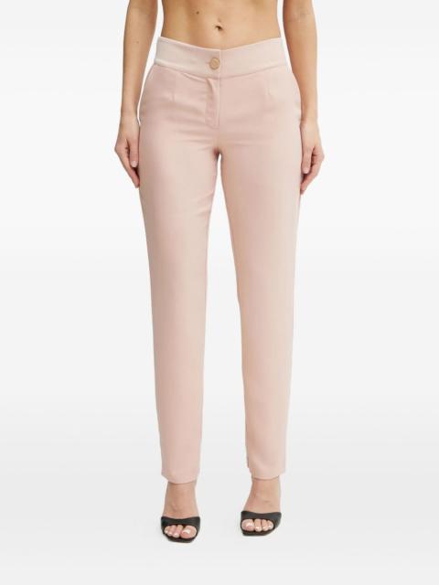 embellished-button trousers