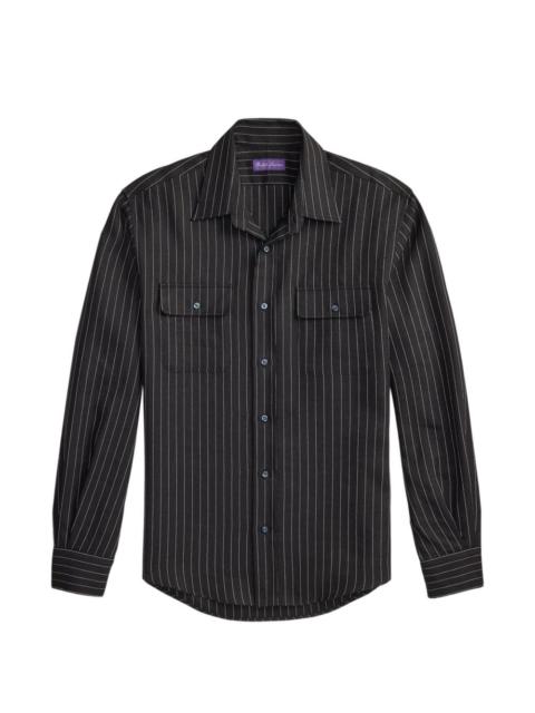 pinstripe pocket shirt