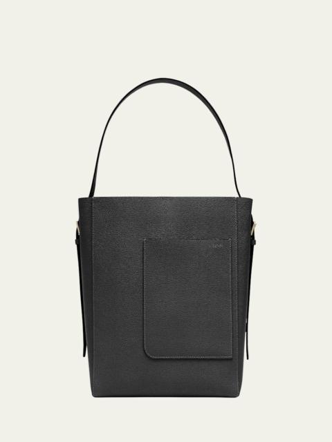 Secchiello Medium Leather Bucket Bag