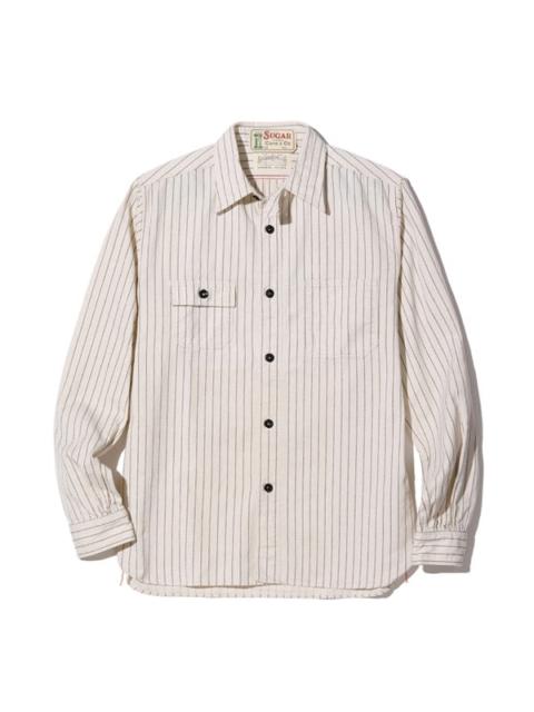 SC27076 Fiction Romance 8.5oz White Wabash Stripe Work Shirt
