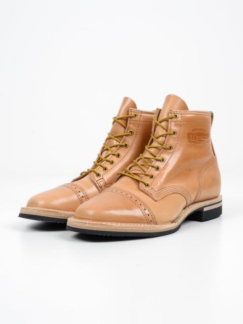 IHWE-GLMN-NAT IRON HEART INT'L X WESCO® 7&QUOT; TOE CAP BOOT - THE &QUOT;GUILDSMAN&QUOT; - NATURAL H