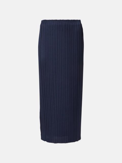Pleated midi skirt