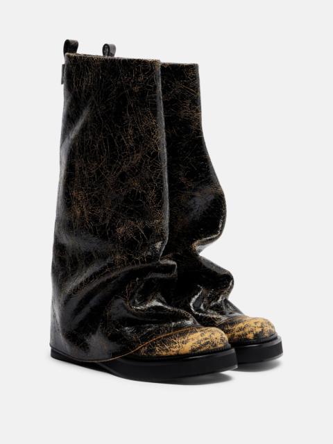 Robin leather knee-high boots