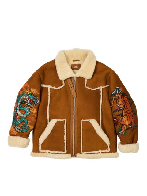 PALACE UGG SHEARLING JACKET CHESTNUT