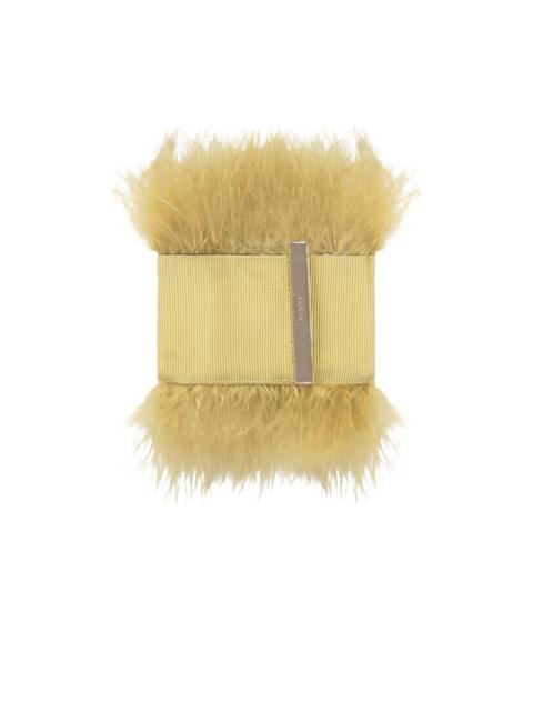 faux-feather bracelet