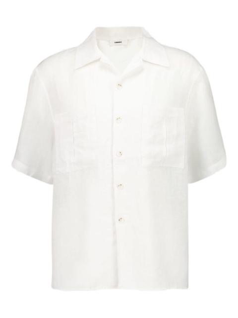 V-neck patch-pocket shirt