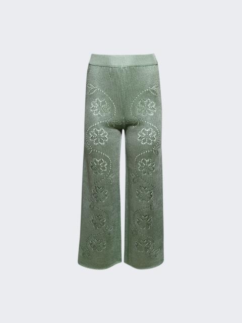 Vine Floral Pant Sage