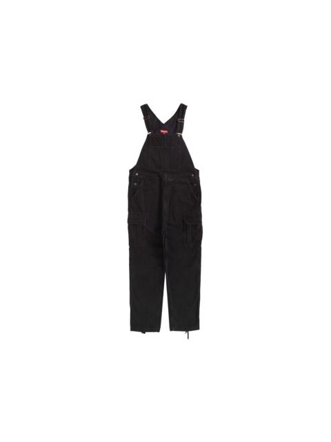 Supreme Cargo Denim Overalls Black